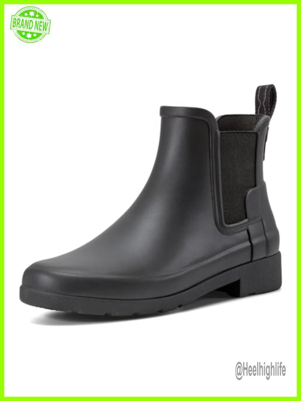 Waterproof Refined Chelsea Ankle Rain Boot